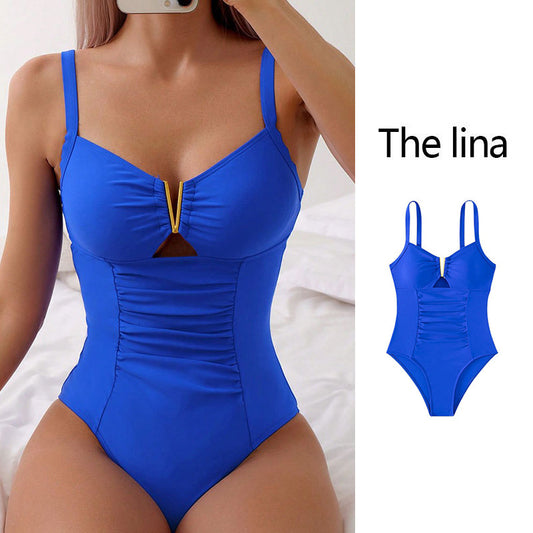 2024 New One Piece Swimsuit Women's Premium Sense Bikini Spa Swimwear